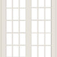 ANDERSEN FWG50611 400 Series 59-1/4" X 82-3/8" Frenchwood Sliding/Gliding Vinyl Exterior Wood Interior Dual Pane Low-E Tempered Argon Fill Glass 2 Panel Patio Door Grilles/Screen/Assembeled Options