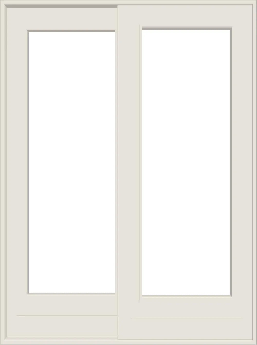 ANDERSEN FWG6080 400 Series 71-1/4" X 95-1/2" Frenchwood Sliding/Gliding Vinyl Exterior Wood Interior Dual Pane Low-E Tempered Argon Fill Glass 2 Panel Patio Door Grilles/Screen/Assembeled Options