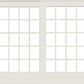 ANDERSEN FWG8068 400 Series 95-1/4" X 79-1/2" Frenchwood Sliding/Gliding Vinyl Exterior Wood Interior Dual Pane Low-E Tempered Argon Fill Glass 2 Panel Patio Door Grilles/Screen/Assembeled Options