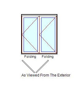 MARVIN Elevate 2 Panel Folding Door 71-9/16" Or 76-59/64" X 79 1/2", 82", 86", Or 95-1/2" Wood Interior Fiberglass Exterior Clear Tempered Low-E2 Argon Glass Bifold Foldable Door Knocked Down CN6065, CN6068, CN6070, CN6080, CN6665, CN6668, CN6670, CN6680