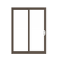 ANDERSEN PS5 200 Series Permashield 59-1/4" X 79-1/2" Sliding/Gliding Dual Pane Or Triple Pane Low-E Tempered Argon Fill Stainless Glass 2 Panel Patio Door Grilles/Screen Options