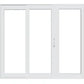 PELLA Lifestyle Series Contemporary 3 Panel OXO 144" X 81.5" Advanced Low-E Insulating Tempered Argon Fill Glass Assembled Sliding/Gliding Patio Door Grilles/Screen Options