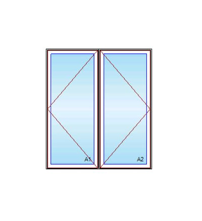 MARVIN IN STOCK Ultimate Twin Casement CN3272-2 Frame Size: 64