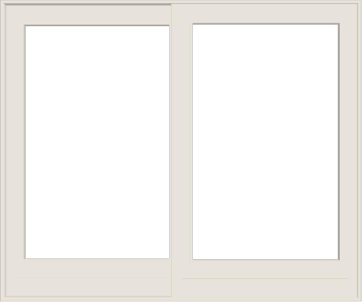 ANDERSEN FWG8068 400 Series 95-1/4" X 79-1/2" Frenchwood Sliding/Gliding Vinyl Exterior Wood Interior Dual Pane Low-E Tempered Argon Fill Glass 2 Panel Patio Door Grilles/Screen/Assembeled Options