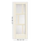 THERMATRU Full Lite 2'8" Or 3'0" X 6'8" Or 8'0" Smooth Star Fiberglass Exterior Prehung Door Flush Glazed SDL Wide Profile S3500L, S3500R, S83500L Or S83500R