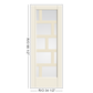 THERMATRU Full Lite 2'8" Or 3'0" X 6'8" Or 8'0" Smooth Star Fiberglass Exterior Prehung Door Flush Glazed SDL Wide Profile S685L, S685R, S8685L Or S8685R