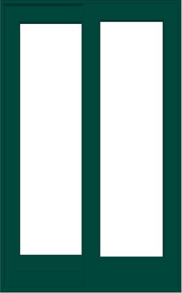 ANDERSEN FWG5080 400 Series 59-1/4" X 95-1/2" Frenchwood Sliding/Gliding Vinyl Exterior Wood Interior Dual Pane Low-E Tempered Argon Fill Glass 2 Panel Patio Door Grilles/Screen/Assembeled Options