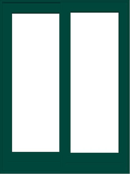 ANDERSEN FWG6080 400 Series 71-1/4" X 95-1/2" Frenchwood Sliding/Gliding Vinyl Exterior Wood Interior Dual Pane Low-E Tempered Argon Fill Glass 2 Panel Patio Door Grilles/Screen/Assembeled Options