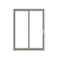 ANDERSEN PS6180 200 Series Permashield 72" X 95-1/2" Sliding/Gliding Dual Pane Or Triple Pane Low-E Tempered Argon Fill Stainless Glass 2 Panel Patio Door Grilles/Screen Options