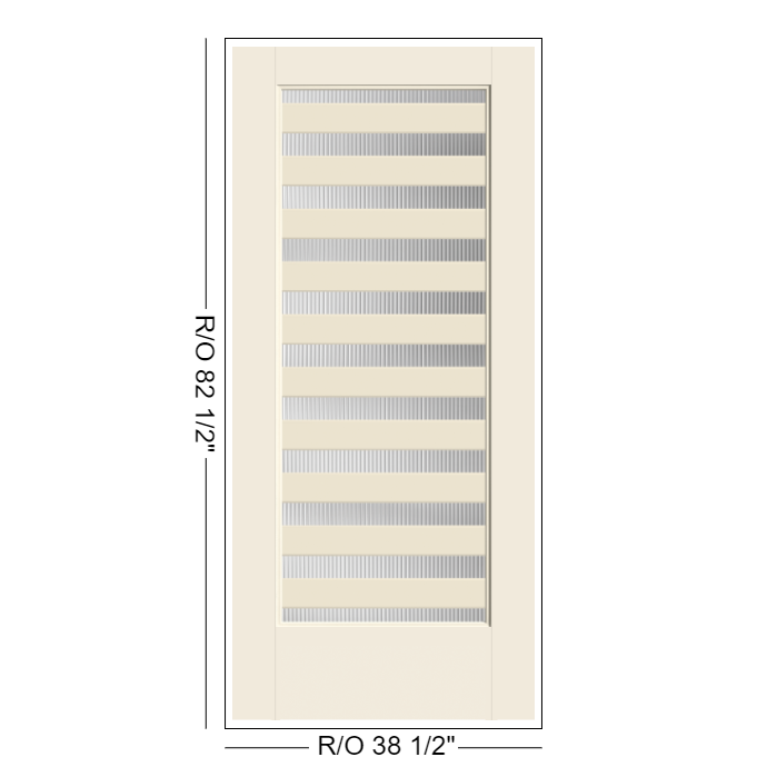 THERMATRU Full Lite 2'8" Or 3'0" X 6'8" Or 8'0" Smooth Star Fiberglass Exterior Prehung Door Flush Glazed SDL Wide Profile S691 Or S691