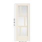 THERMATRU Full Lite 2'8" Or 3'0" X 6'8" Or 8'0" Smooth Star Fiberglass Exterior Prehung Door Flush Glazed SDL Wide Profile S3500L, S3500R, S83500L Or S83500R