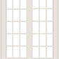 ANDERSEN 400 Series FWG5068 59-1/4" X 79-1/2" Frenchwood Sliding/Gliding Vinyl Exterior Wood Interior Dual Pane Low-E Tempered Argon Fill Glass 2 Panel Patio Door Grilles/Screen/Assembled Options