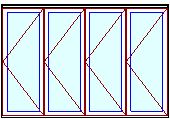 MARVIN Elevate 4 Panel Folding Door 141