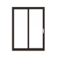 ANDERSEN PS8180 200 Series Permashield 96" X 95-1/2" Sliding/Gliding Dual Pane Or Triple Pane Low-E Tempered Argon Fill Stainless Glass 2 Panel Patio Door Grilles/Screen Options