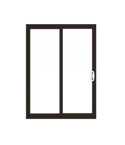 ANDERSEN PS8180 200 Series Permashield 96" X 95-1/2" Sliding/Gliding Dual Pane Or Triple Pane Low-E Tempered Argon Fill Stainless Glass 2 Panel Patio Door Grilles/Screen Options