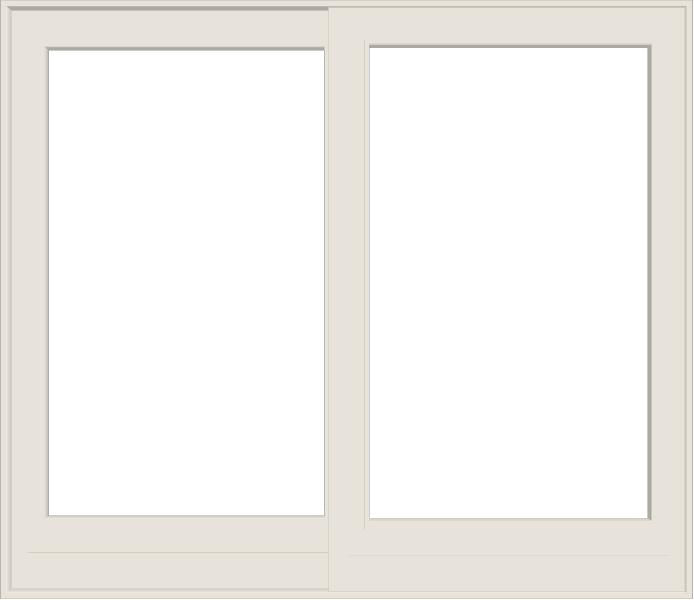 ANDERSEN FWG80611 400 Series 95-1/4" X 82-3/8" Frenchwood Sliding/Gliding Vinyl Exterior Wood Interior Dual Pane Low-E Tempered Argon Fill Glass 2 Panel Patio Door Grilles/Screen/Assembeled Options