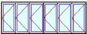 MARVIN Elevate 6 Panel Folding Door 210-3/8