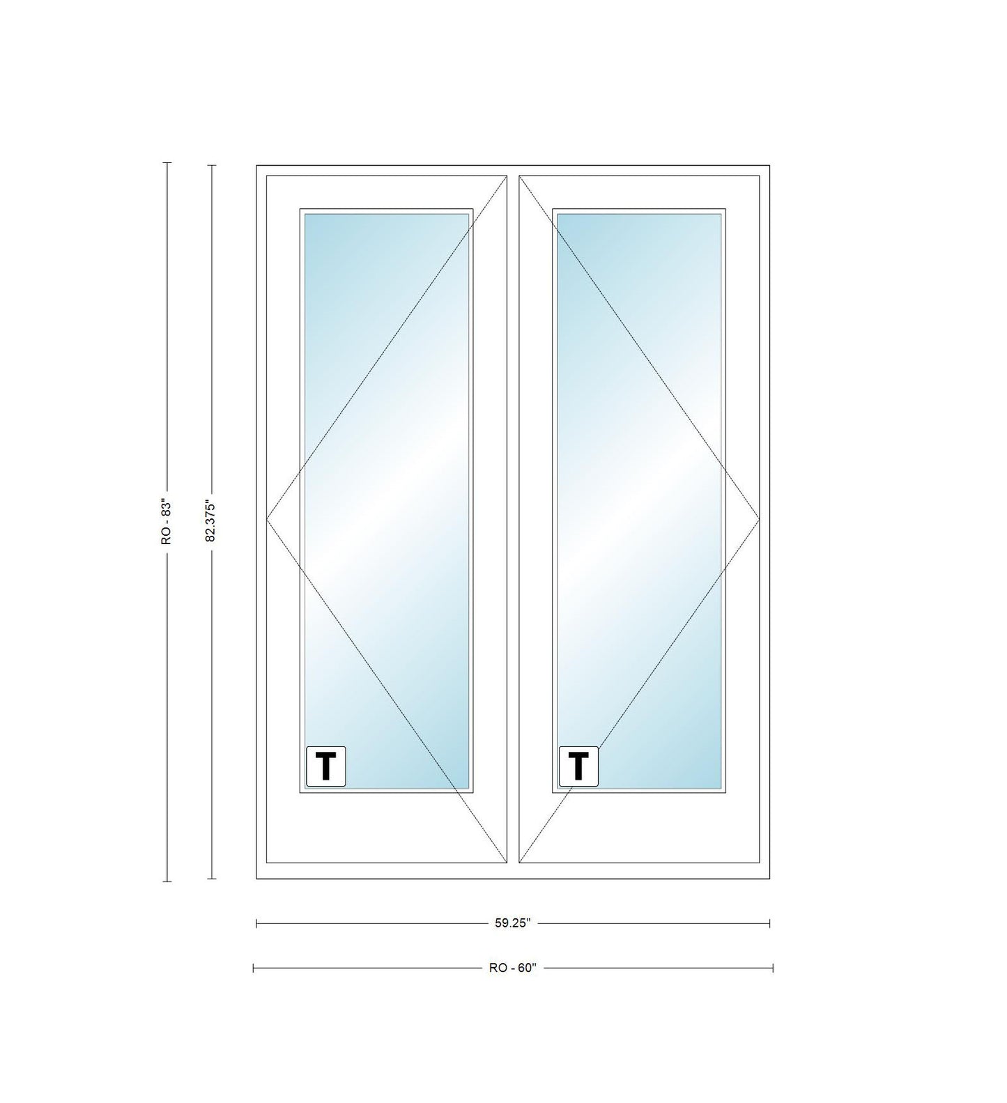 ANDERSEN 400 Series Frenchwood Hinged Vinyl Exterior Wood Interior Dual Pane Low-E Tempered Argon Fill Glass 2 Panel French Door FWH4168, FWH41611, FWH4180, FWH5068, FWH50611, FWH5080, FWH5468, FWH54611, FWH5480, FWH6068, FWH60611, Or FWH6080