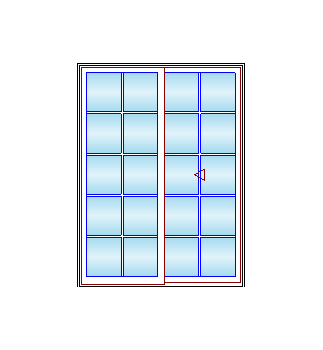 MARVIN Elevate Sliding Patio Door CN 6065 71" X 79.5" Ultrex Fiberglass Exterior Wood Interior Clear Tempered Glass Low-E2 With Argon 2 Panels Grilles/Screen Optional