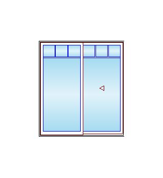 MARVIN Elevate Sliding Patio Door CN 6065 71" X 79.5" Ultrex Fiberglass Exterior Wood Interior Clear Tempered Glass Low-E2 With Argon 2 Panels Grilles/Screen Optional