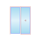 MARVIN Elevate Sliding Patio Door CN 6065 71" X 79.5" Ultrex Fiberglass Exterior Wood Interior Clear Tempered Glass Low-E2 With Argon 2 Panels Grilles/Screen Optional