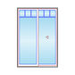 MARVIN Elevate Sliding Patio Door CN 5070 59" X 86" Ultrex Fiberglass Exterior Wood Interior Clear Tempered Glass Low-E2 With Argon 2 Panels Grilles/Screen Optional