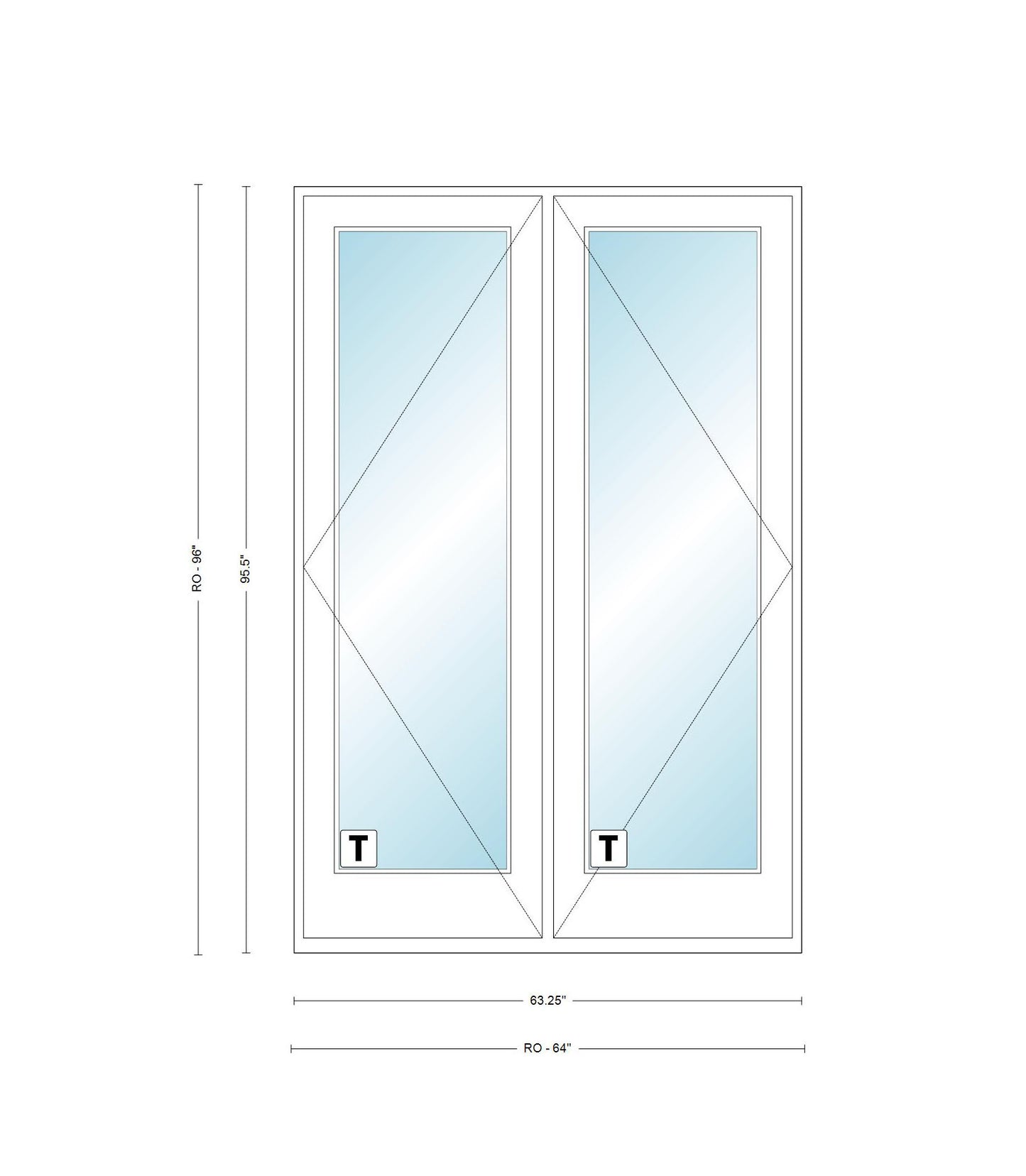 ANDERSEN 400 Series Frenchwood Hinged Vinyl Exterior Wood Interior Dual Pane Low-E Tempered Argon Fill Glass 2 Panel French Door FWH4168, FWH41611, FWH4180, FWH5068, FWH50611, FWH5080, FWH5468, FWH54611, FWH5480, FWH6068, FWH60611, Or FWH6080