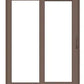 PELLA Lifestyle Series Contemporary 2 Panel 71.25" X 79.5" Advanced Low-E Insulating Tempered Argon Fill Glass Assembled Sliding/Gliding Patio Door Grilles/Screen Options