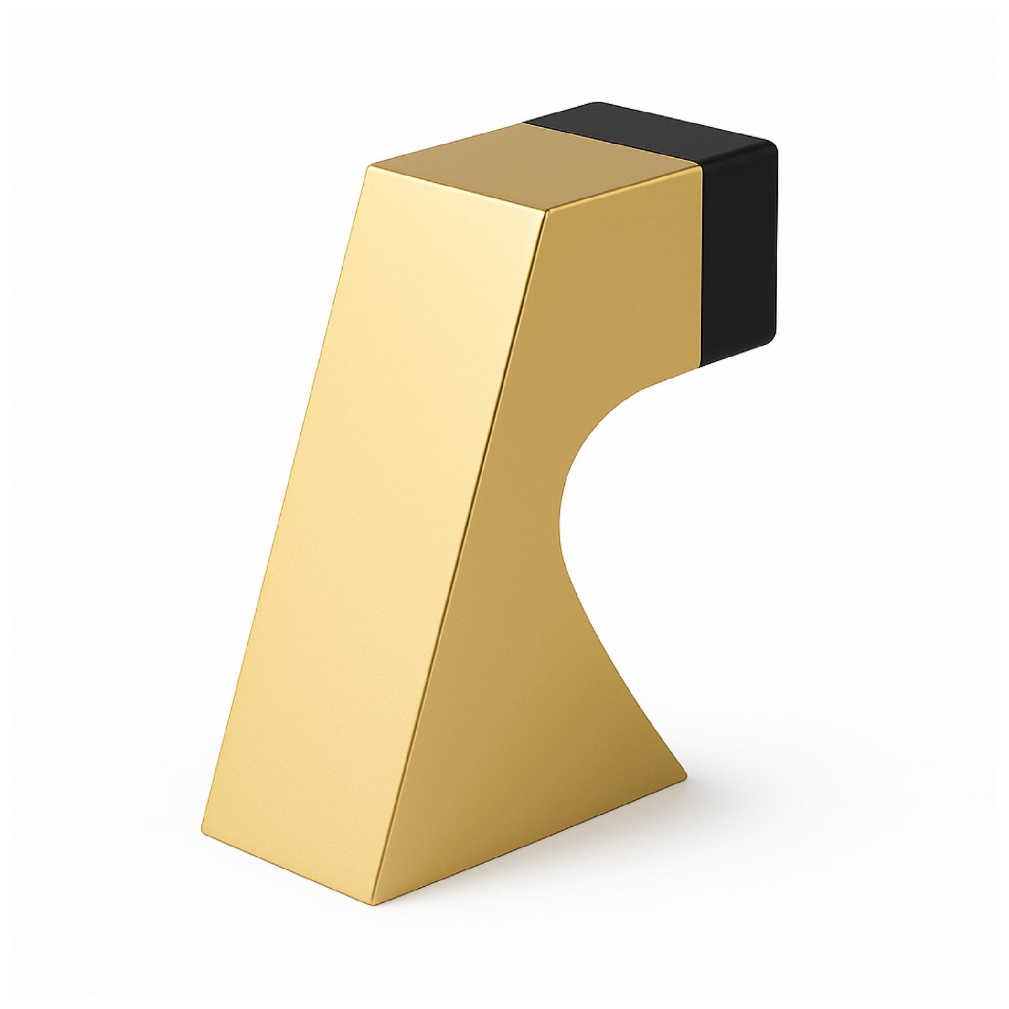 MEGA HANDLES Modern Curved Door Stopper 1.5 x 1.25 x 2.5
