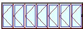 MARVIN Elevate 7 Panel Folding Door 245-5/64