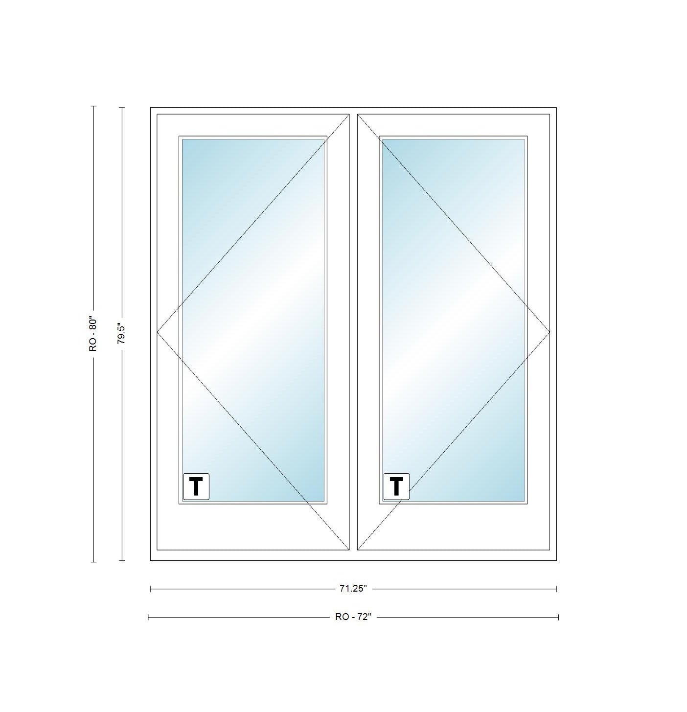 ANDERSEN 400 Series Frenchwood Hinged Vinyl Exterior Wood Interior Dual Pane Low-E Tempered Argon Fill Glass 2 Panel French Door FWH4168, FWH41611, FWH4180, FWH5068, FWH50611, FWH5080, FWH5468, FWH54611, FWH5480, FWH6068, FWH60611, Or FWH6080