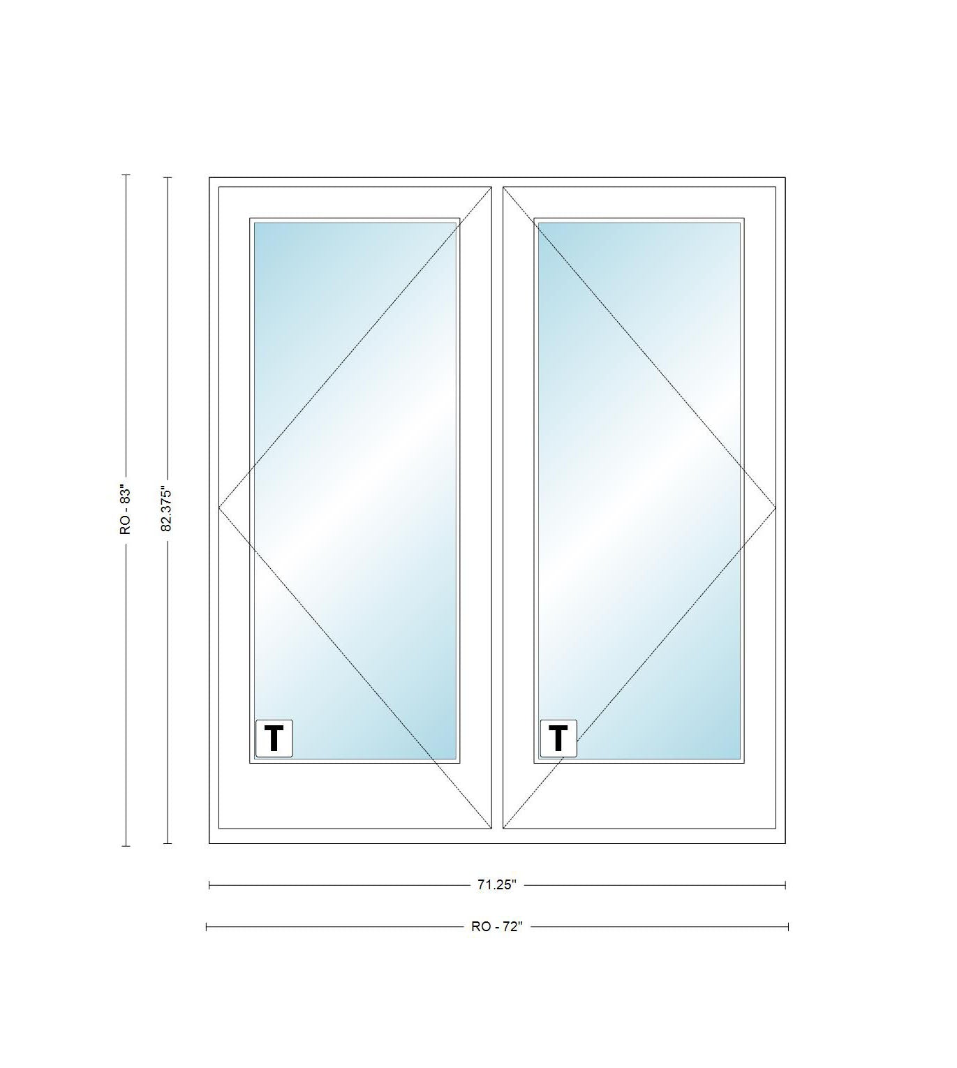 ANDERSEN 400 Series Frenchwood Hinged Vinyl Exterior Wood Interior Dual Pane Low-E Tempered Argon Fill Glass 2 Panel French Door FWH4168, FWH41611, FWH4180, FWH5068, FWH50611, FWH5080, FWH5468, FWH54611, FWH5480, FWH6068, FWH60611, Or FWH6080