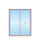 MARVIN Elevate Sliding Patio Door CN 6070 71" X 86" Ultrex Fiberglass Exterior Wood Interior Clear Tempered Glass Low-E2 With Argon 2 Panels Grilles/Screen Optional