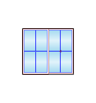 MARVIN Elevate Sliding Patio Door CN 8070 95" X 86" Ultrex Fiberglass Exterior Wood Interior Clear Tempered Glass Low-E2 With Argon 2 Panels Grilles/Screen Optional