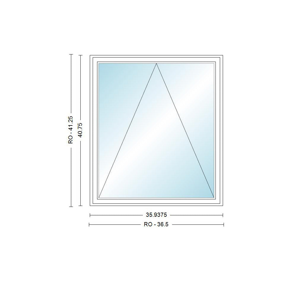 ANDERSEN Windows 400 Series Venting Awning 35-15/16" Or 40-13/16" X 40-3/4" Vinyl Exterior Wood Interior Low-E4 Argon Dual Pane Glass Full Screen/Frosted/Tempered Option A335 Or A3535