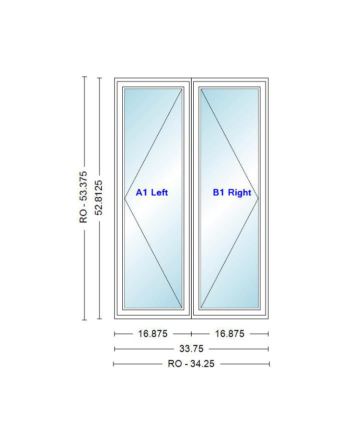 ANDERSEN Windows 400 Series Venting Twin/Double Casement 33-3/4" Wide Vinyl Exterior Wood Interior New Construction Low-E4 Dual Pane Argon Fill Glass Full Screens/Grilles/Tempered Optional CR23, CR235, CR24, CR245, CR25, CR255, Or CR26