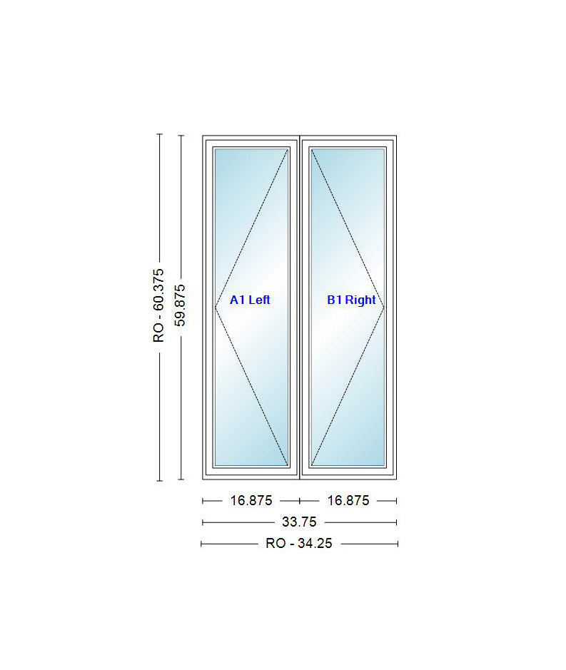 ANDERSEN Windows 400 Series Venting Twin/Double Casement 33-3/4" Wide Vinyl Exterior Wood Interior New Construction Low-E4 Dual Pane Argon Fill Glass Full Screens/Grilles/Tempered Optional CR23, CR235, CR24, CR245, CR25, CR255, Or CR26