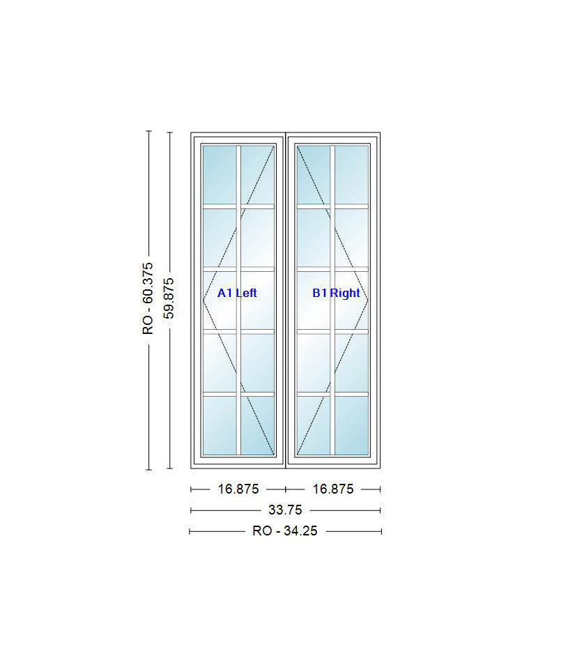 ANDERSEN Windows 400 Series Venting Twin/Double Casement 33-3/4" Wide Vinyl Exterior Wood Interior New Construction Low-E4 Dual Pane Argon Fill Glass Full Screens/Grilles/Tempered Optional CR23, CR235, CR24, CR245, CR25, CR255, Or CR26
