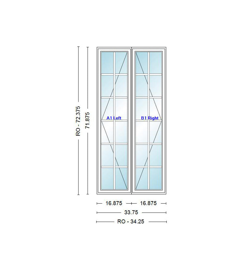 ANDERSEN Windows 400 Series Venting Twin/Double Casement 33-3/4" Wide Vinyl Exterior Wood Interior New Construction Low-E4 Dual Pane Argon Fill Glass Full Screens/Grilles/Tempered Optional CR23, CR235, CR24, CR245, CR25, CR255, Or CR26