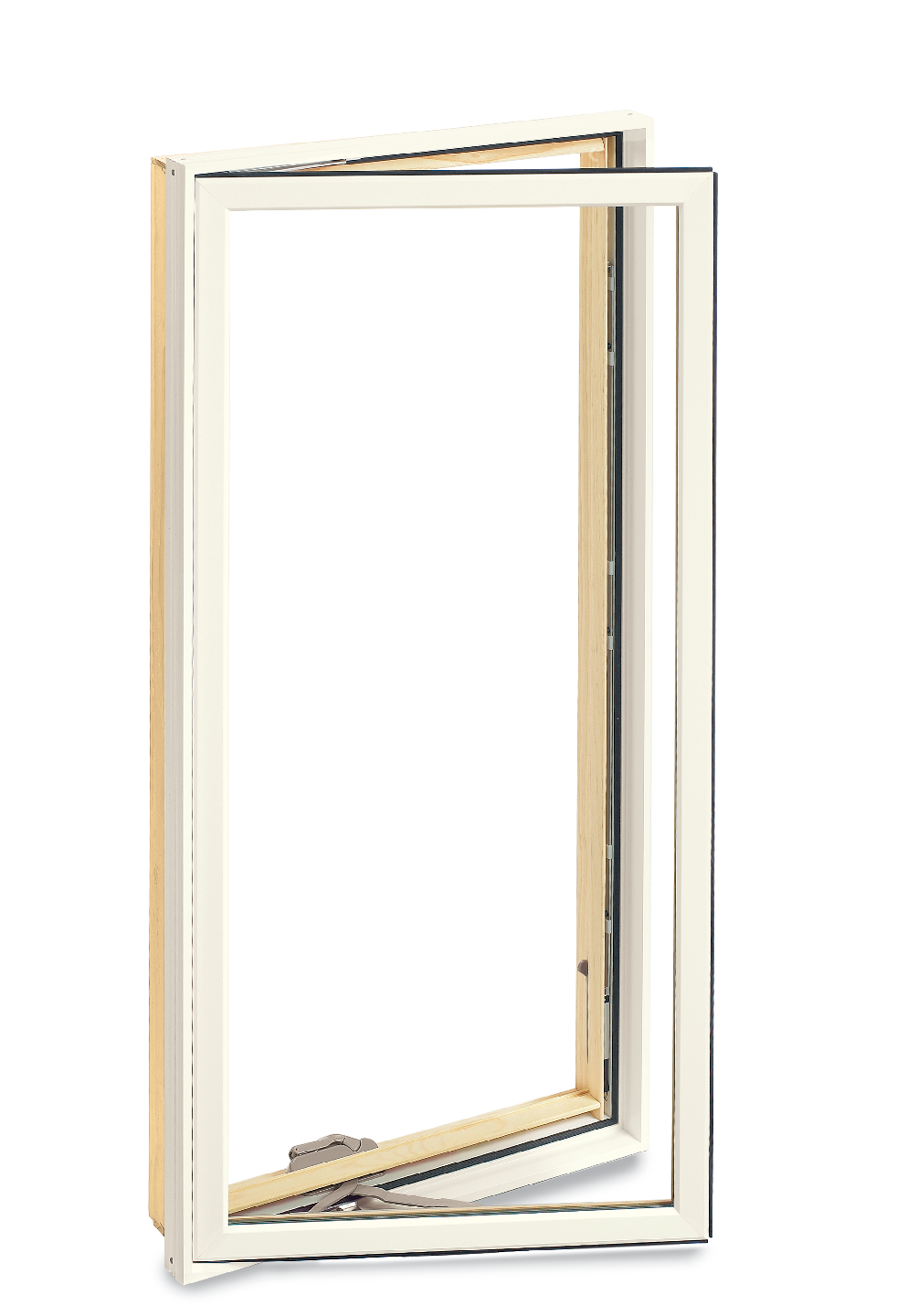 MARVIN Elevate Windows Casement CN33 Wide Ultrex Fiberglass Exterior Warm Bare Pine Interior New Construction Low-E2 Argon Full Screen Optional CN 3331, CN 3335, CN 3339, CN 3343, CN 3347, CN 3355, CN 3359, CN 3363, Or CN 3371