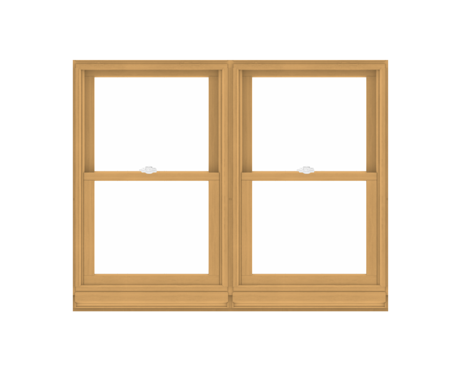 ANDERSEN Windows 400 Series Twin Double Hung 51-3/8" Wide Equal Sash Vinyl Exterior Wood Interior Low-E4 Dual Pane Glass Full Screen/Tempered/Frosted/Grilles Optional TW2032-2, TW2036-2, TW20310-2, TW2042-2, TW2046-2, TW20410-2, Or TW2052-2