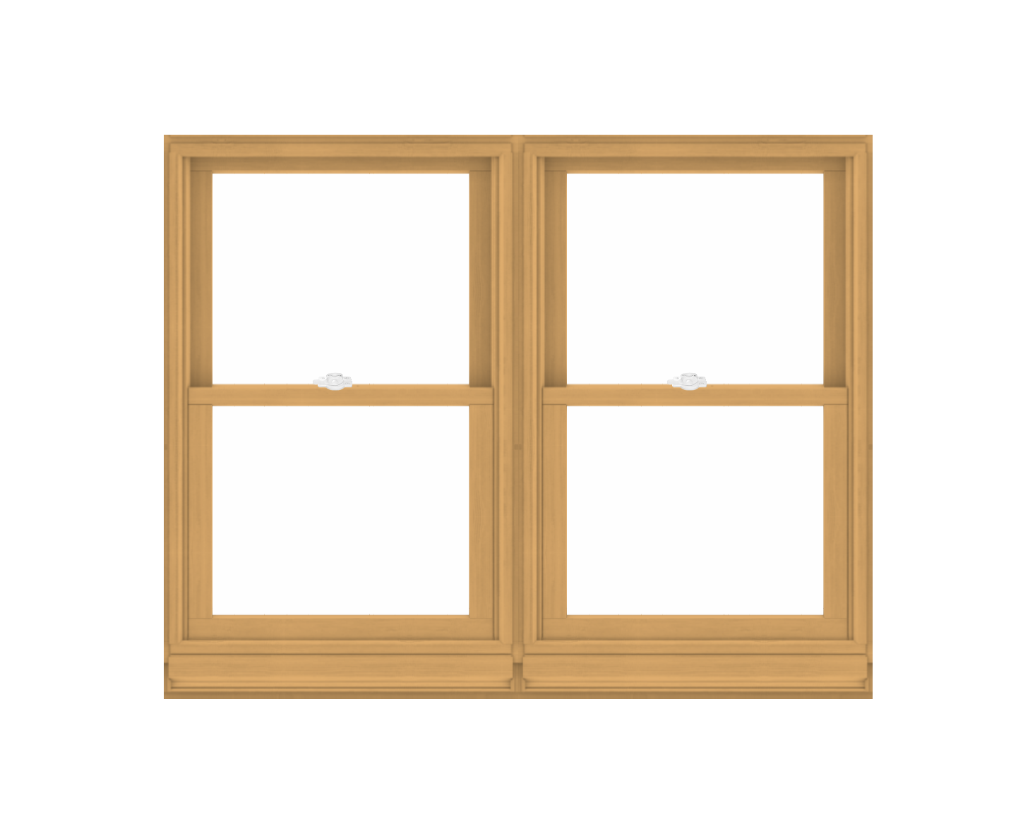 ANDERSEN Windows 400 Series Twin Double Hung 63-3/8" Wide Equal Sash Vinyl Exterior Wood Interior Low-E4 Dual Pane Glass Screen/Tempered/Frosted/Grilles Optional TW2632-2, TW2636-2, TW26310-2, TW2642-2, TW2646-2, TW26410-2, Or TW2652-2