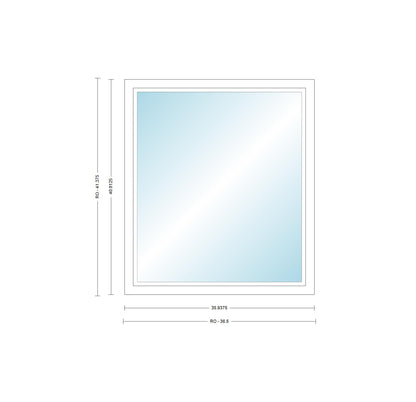 ANDERSEN Windows 400 Series Picture Window Fixed 35-15/16" Wide Vinyl Exterior Wood Interior Low-E4 Dual Pane Argon Full Glass Grilles Optional P3030, P3035, P3040, P3045, P3050, P3055, Or P3060