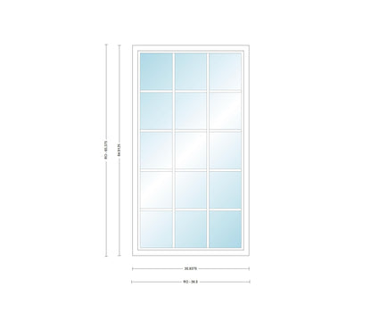 ANDERSEN Windows 400 Series Picture Window Fixed 35-15/16" Wide Vinyl Exterior Wood Interior Low-E4 Dual Pane Argon Full Glass Grilles Optional P3030, P3035, P3040, P3045, P3050, P3055, Or P3060