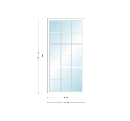 ANDERSEN Windows 400 Series Picture Window Fixed 35-15/16" Wide Vinyl Exterior Wood Interior Low-E4 Dual Pane Argon Full Glass Grilles Optional P3030, P3035, P3040, P3045, P3050, P3055, Or P3060