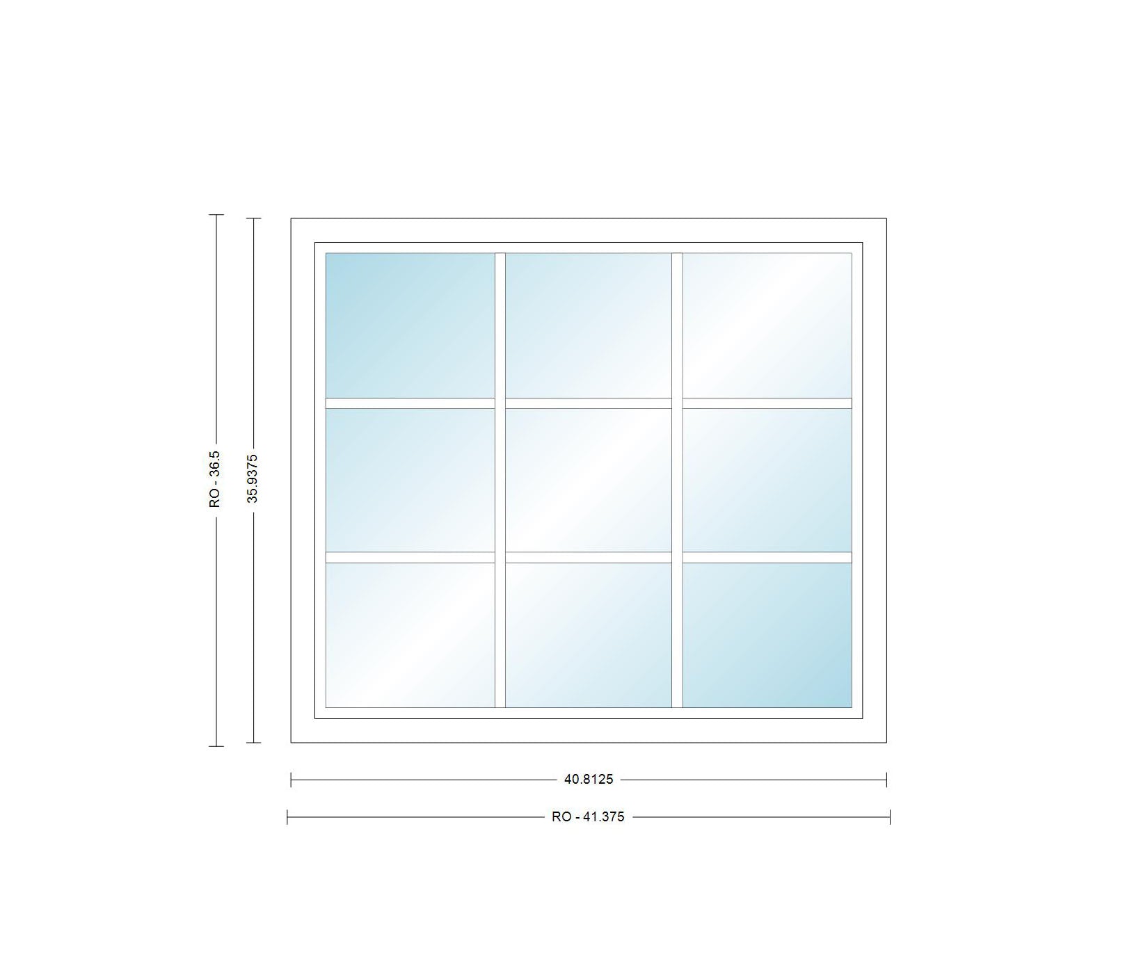 ANDERSEN Windows 400 Series Picture Window Fixed 40-13/16" Wide Vinyl Exterior Wood Interior Low-E4 Dual Pane Argon Full Glass Grilles Optional P3530, P3535, P3540, P3545, P3550, P3555, Or P3560