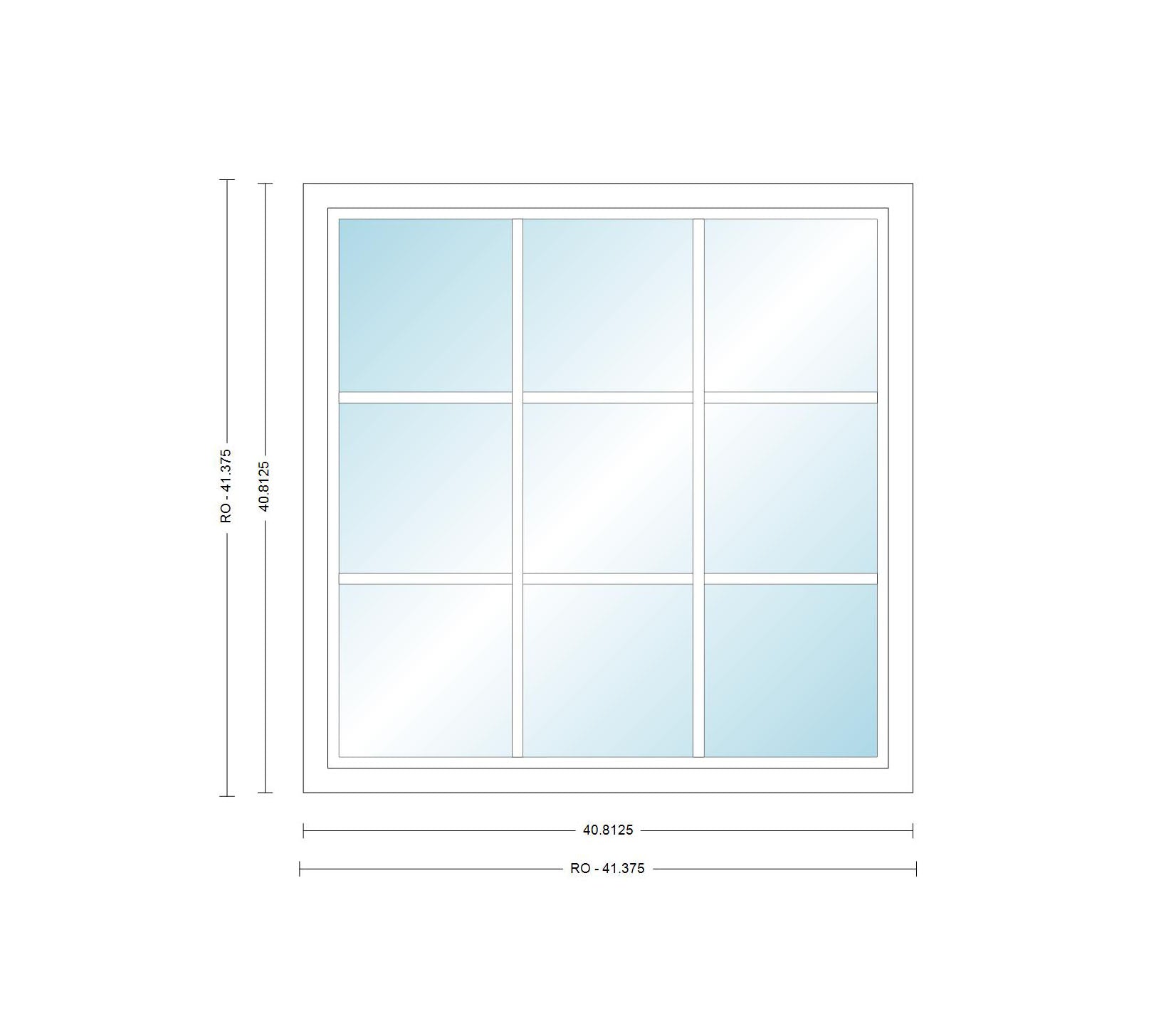 ANDERSEN Windows 400 Series Picture Window Fixed 40-13/16" Wide Vinyl Exterior Wood Interior Low-E4 Dual Pane Argon Full Glass Grilles Optional P3530, P3535, P3540, P3545, P3550, P3555, Or P3560