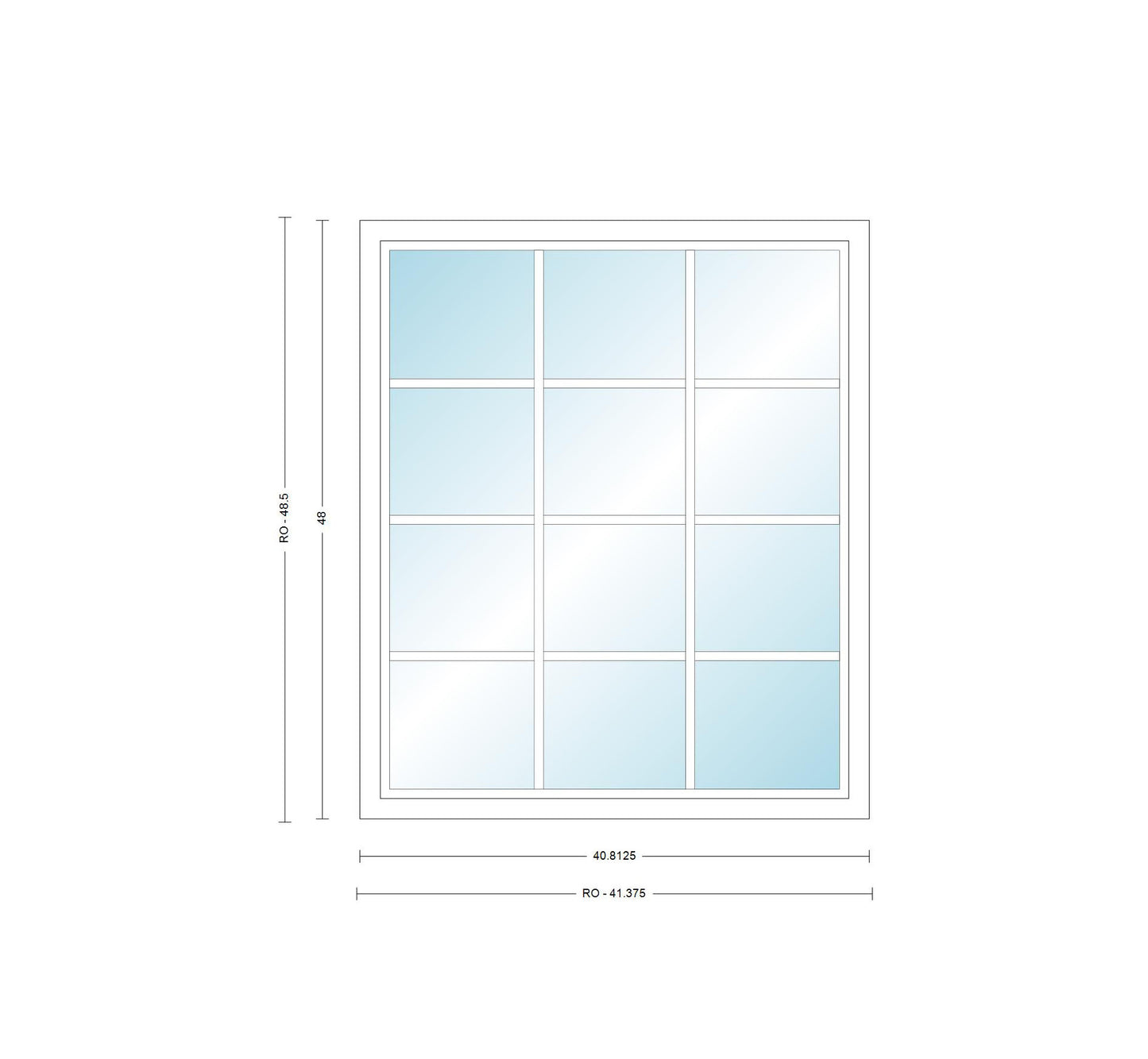 ANDERSEN Windows 400 Series Picture Window Fixed 40-13/16" Wide Vinyl Exterior Wood Interior Low-E4 Dual Pane Argon Full Glass Grilles Optional P3530, P3535, P3540, P3545, P3550, P3555, Or P3560
