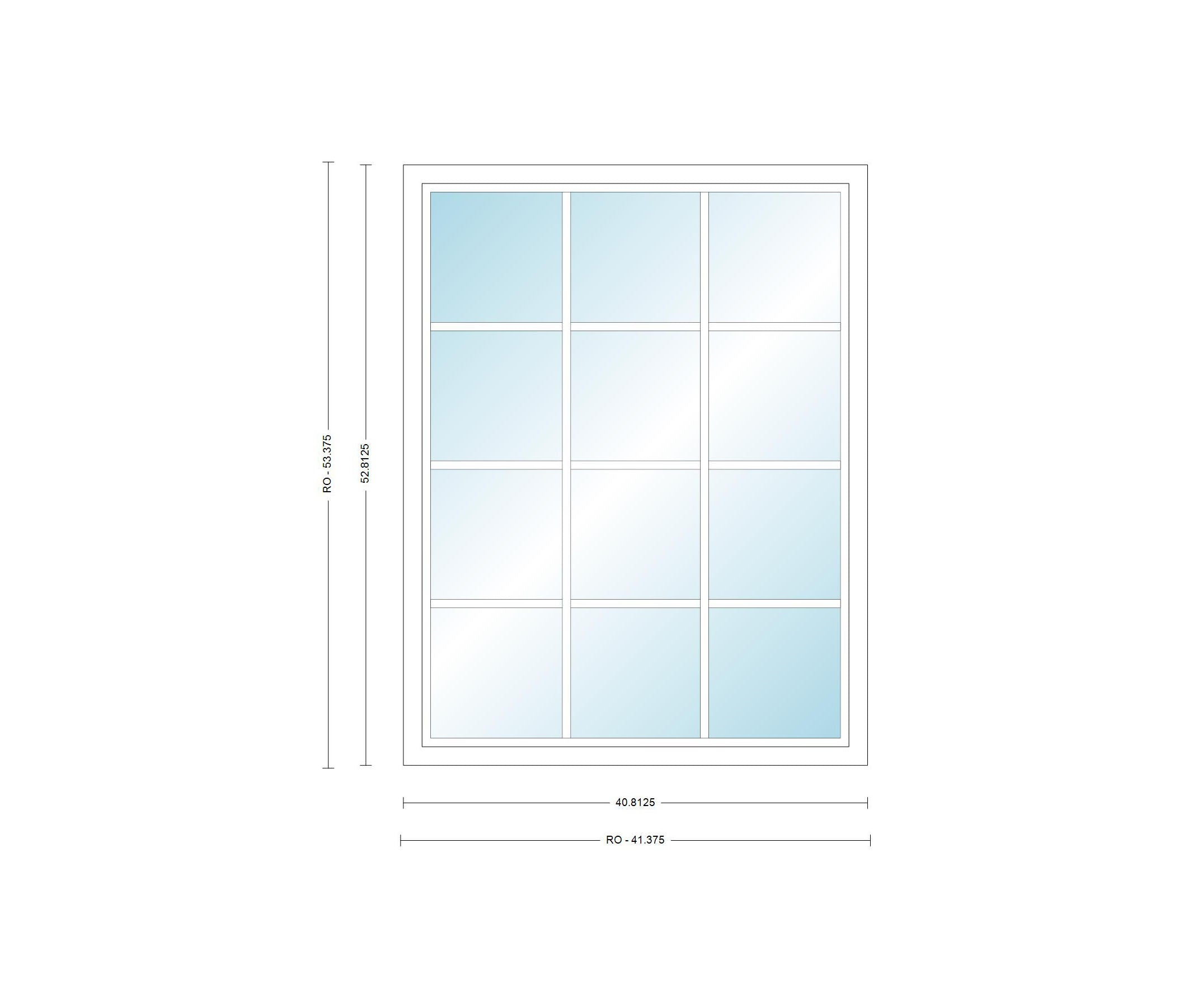 ANDERSEN Windows 400 Series Picture Window Fixed 40-13/16" Wide Vinyl Exterior Wood Interior Low-E4 Dual Pane Argon Full Glass Grilles Optional P3530, P3535, P3540, P3545, P3550, P3555, Or P3560