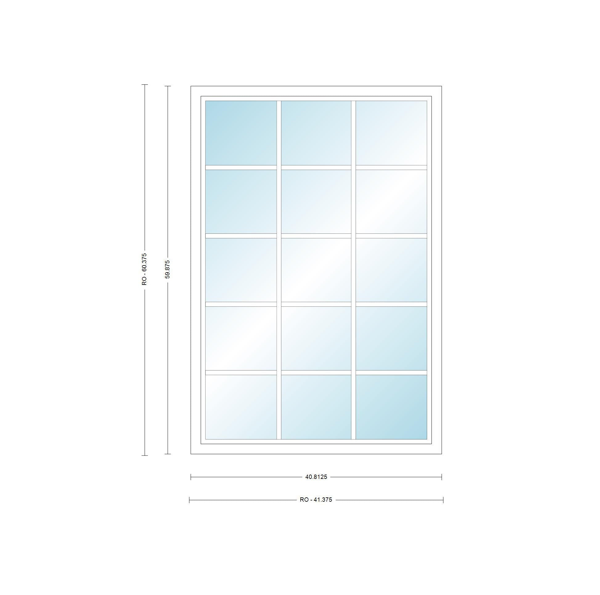 ANDERSEN Windows 400 Series Picture Window Fixed 40-13/16" Wide Vinyl Exterior Wood Interior Low-E4 Dual Pane Argon Full Glass Grilles Optional P3530, P3535, P3540, P3545, P3550, P3555, Or P3560